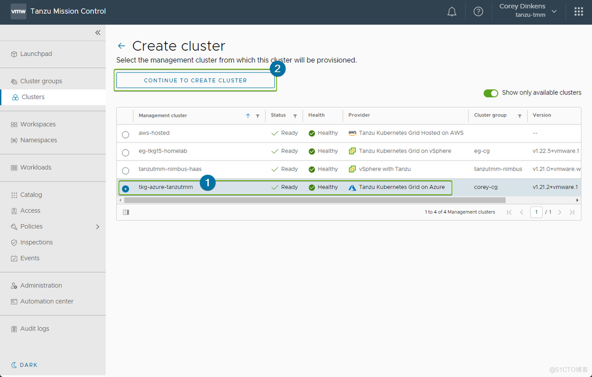 开始使用 VMware Tanzu Mission Control 和 Tanzu Kubernetes Grid_VMware_10