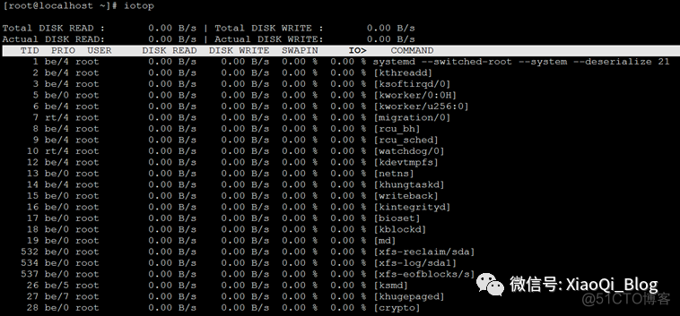 Linux系统IO分析工具iotop_记录日志