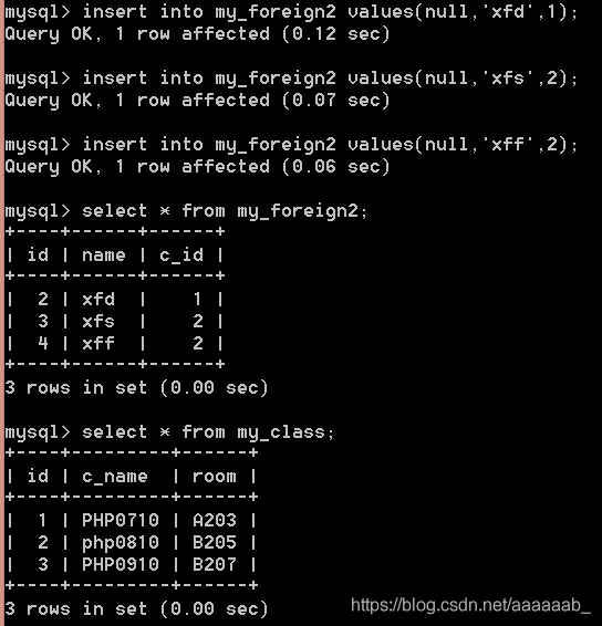 mysql数据库--外键，联合查询以及子查询_外键_06