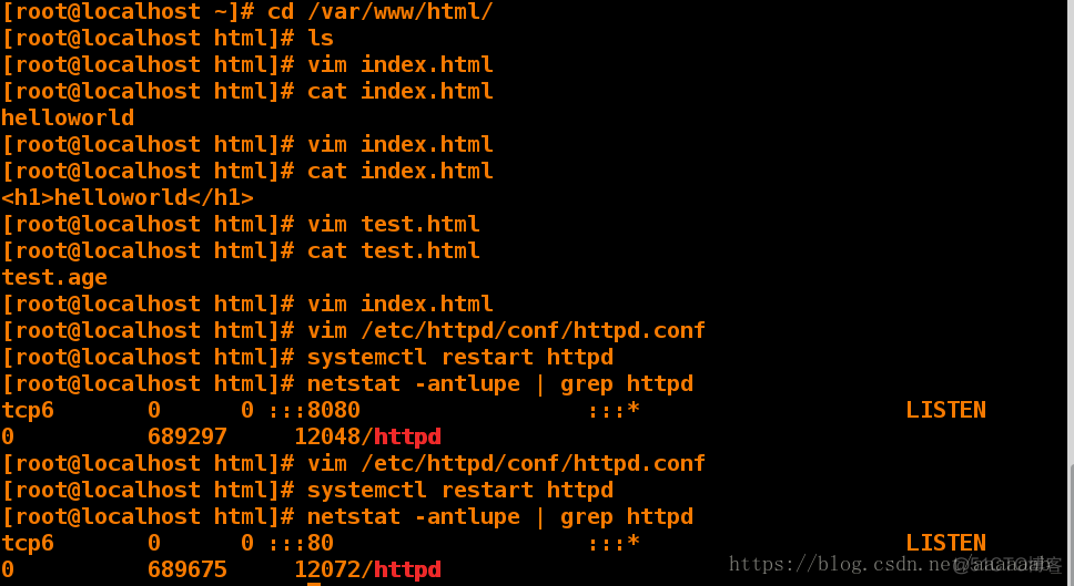 基于linux下的apache服务器部署_vim_11