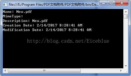 C# 添加、获取及删除PDF附件_c#_03