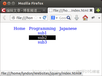 JQuery -> 超级简单的下拉菜单_javascript_02