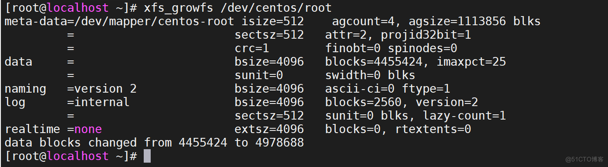 Linux LVM 磁盘扩容_逻辑卷_08