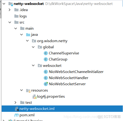 基于netty搭建websocket，实现消息的主动推送_客户端_03