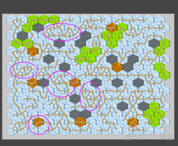 2D-六边形瓦片地图的随机生成_寻路_13