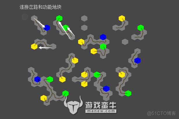 2D-六边形瓦片地图的随机生成_小游戏_18