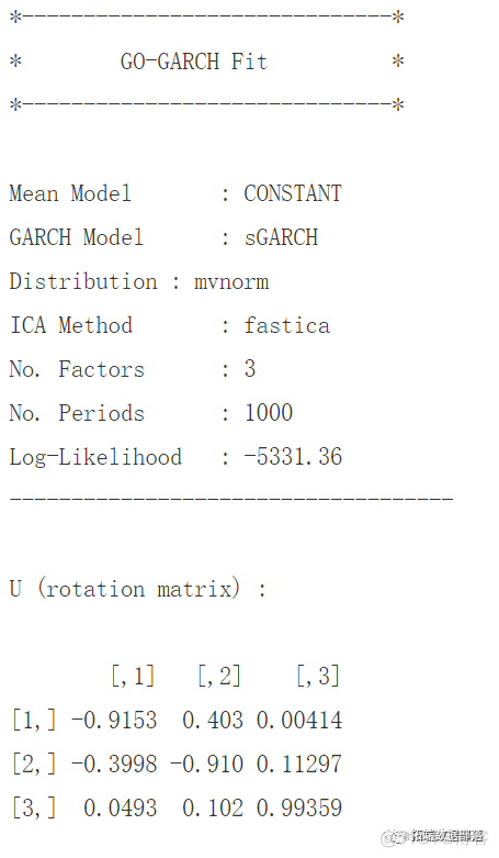 R语言多元（多变量）GARCH ：GO-GARCH、BEKK、DCC-GARCH和CCC-GARCH模型和可视化|附代码数据_极值_34