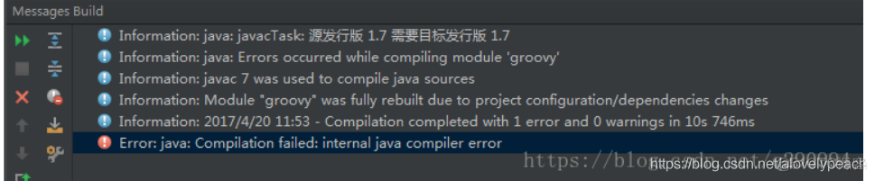 Error:java: Compilation failed: internal java compiler error 报错_解决方案