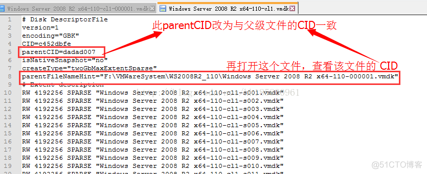 VMWare The parent virtual disk has been modified since the child was created_Server_03