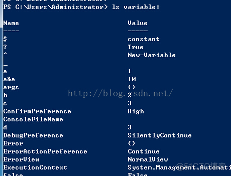 PowerShell 变量（Variable）_环境变量_03