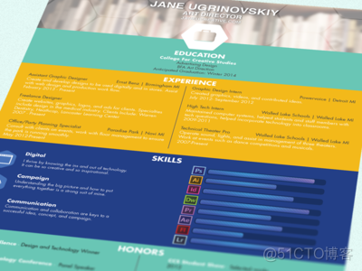 90款设计师创意简历欣赏_传智播客_57
