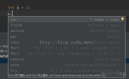 Intellij idea 快捷键(3)--生成常用代码_intellij idea_02