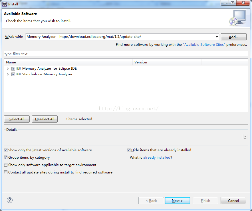 eclipse 安装 java 内存分析工具  Memory Analyzer_eclipse