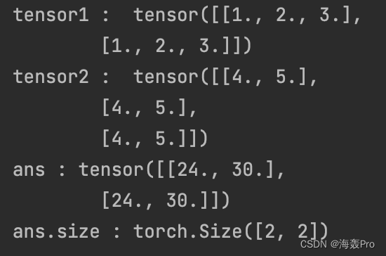 【Pytorch】torch. matmul()_pytorch_10