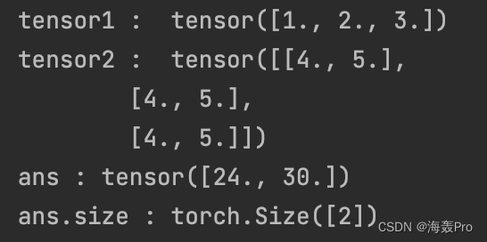 【Pytorch】torch. matmul()_pytorch_11