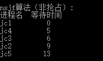 操作系统实验--进程调度_等待时间_02