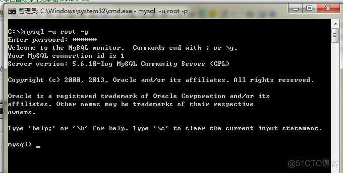 MySQL命令行登陆，远程登陆MySQL_MySQL_05