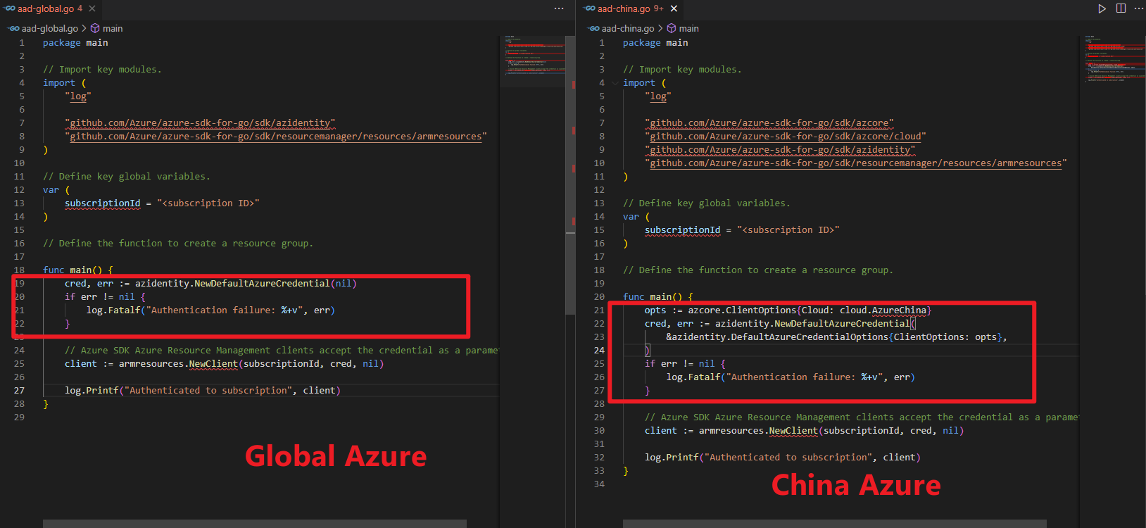 【Azure Developer】Go语言调用Azure SDK如何登录到中国区Azure环境_hh_02