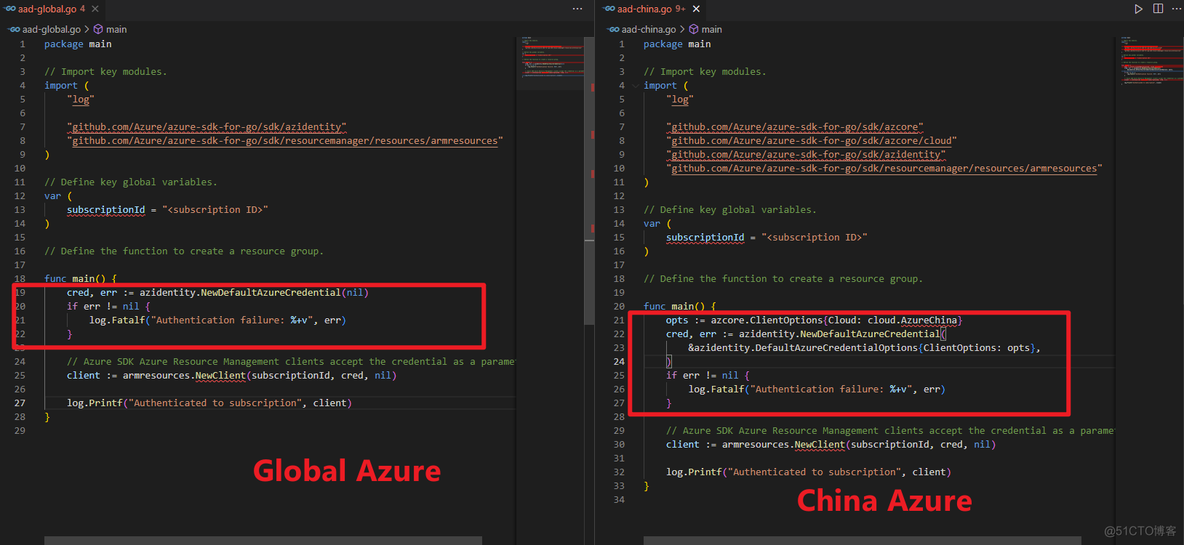 【Azure Developer】Go语言调用Azure SDK如何登录到中国区Azure环境_hh_02