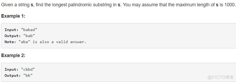 [LeetCode]5. Longest Palindromic Substring (medium)_LeetCode