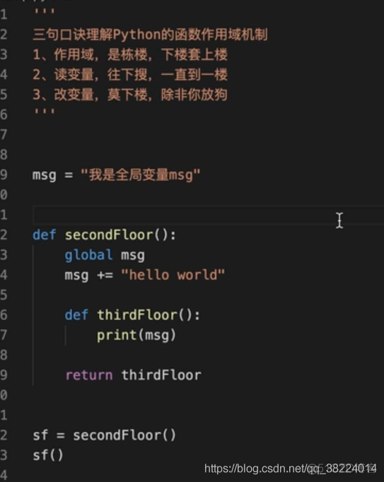 python函数作用域，闭包和装饰器_事务处理