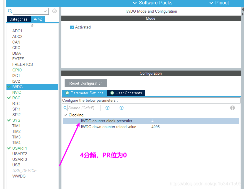 STM32CubeMX | STM32独立开门狗(IWDG)HAL使用详解_HAL_03