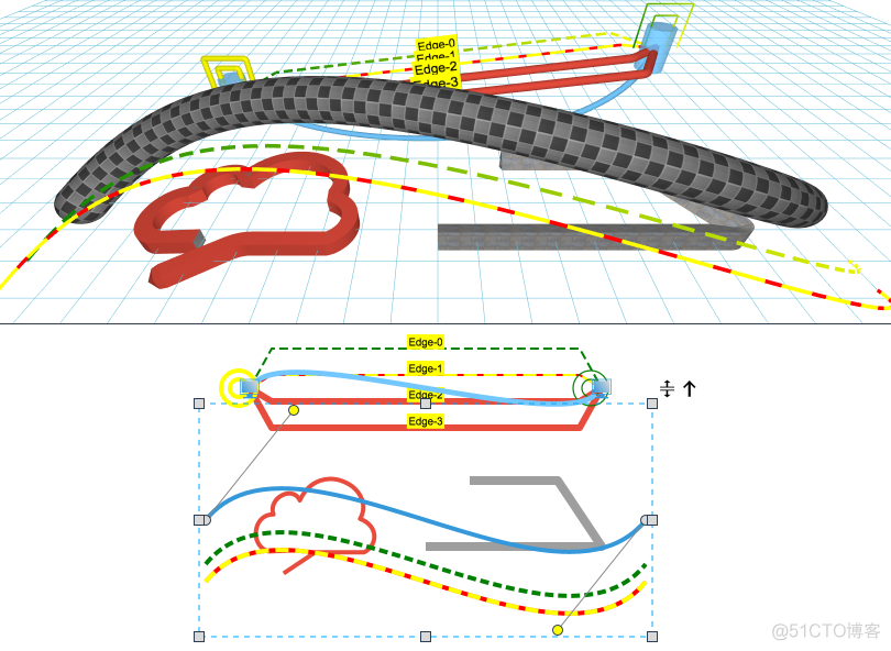 数百个 HTML5 例子学习 HT 图形组件 – 3D 建模篇_拓扑图_06