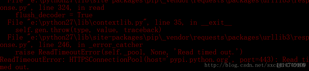 ReadTimeoutError: HTTPSConnectionPool(host=