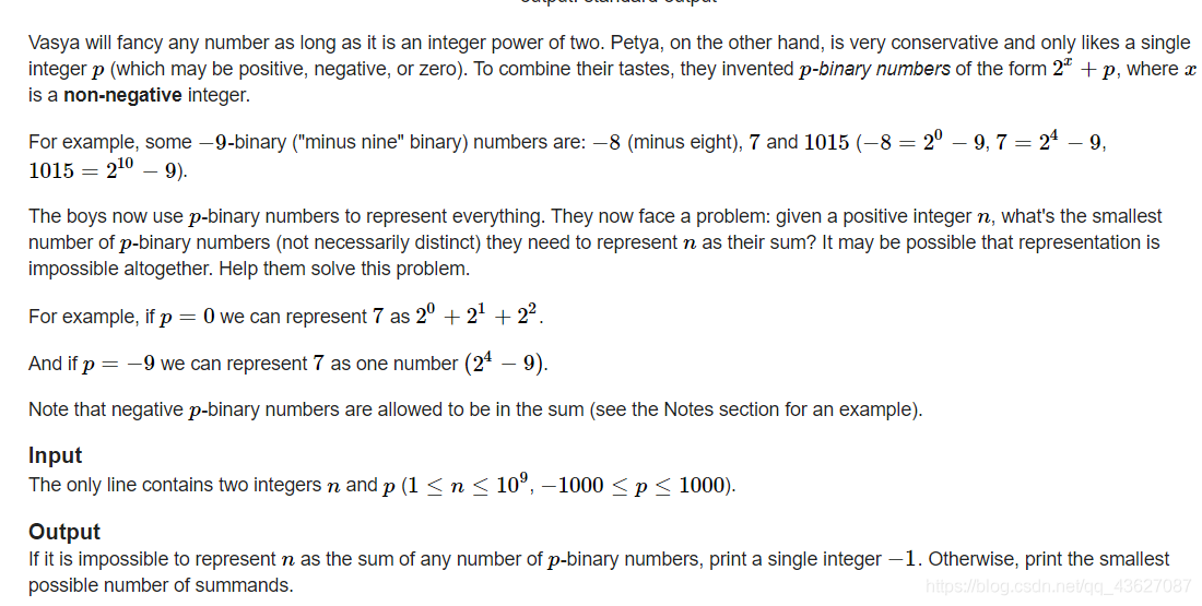 Codeforces Round #596 C. P-binary_51CTO博客_Codeforces Round