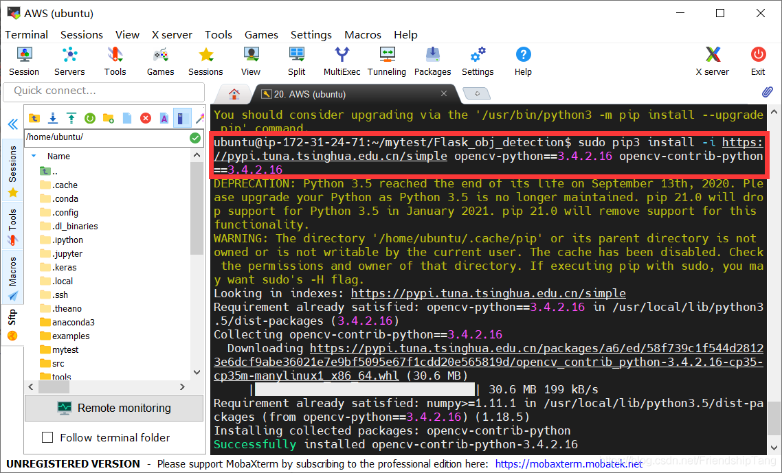 AttributeError module ‘cv2.cv2‘ has no attribute ‘ximgproc