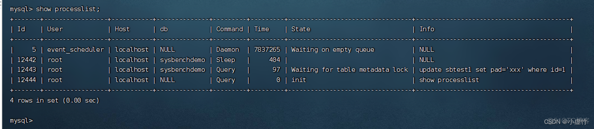 【第27天】SQL进阶-查询优化- performance_schema系列实战三：锁问题排查（表级锁）（SQL 小虚竹)_读锁_09