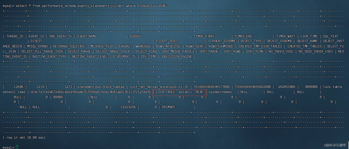 【第27天】SQL进阶-查询优化- performance_schema系列实战三：锁问题排查（表级锁）（SQL 小虚竹)_sql_15