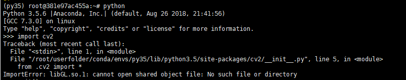 【问题解决】ImportError: LibGL.so.1: Cannot Open Shared Object File: No Such ...