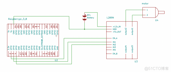 树莓派 - L298N模块 驱动直流电机_python_02