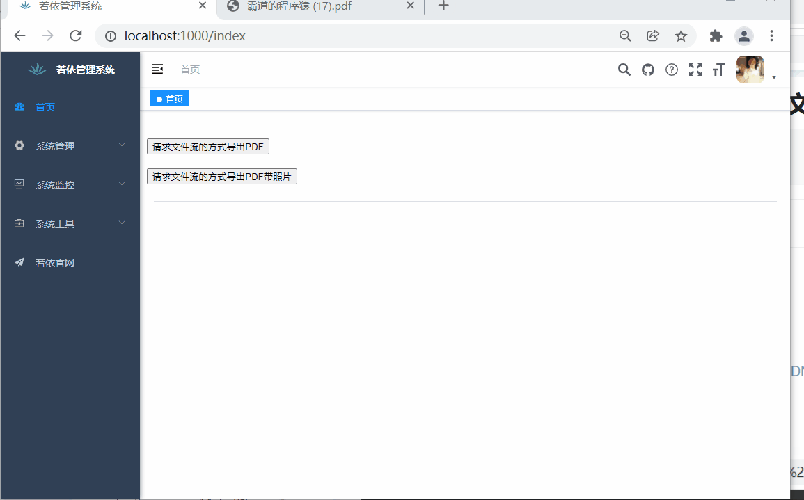 SpringBoot+Vue+Itext实现前端请求文件流的方式导出PDF时在指定位置添加照片_Image