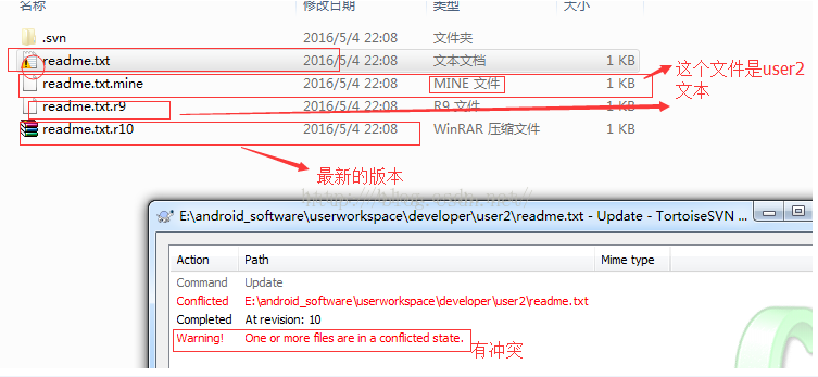 TortoiseSVN基本操作和冲突演示2_SVN版本控制