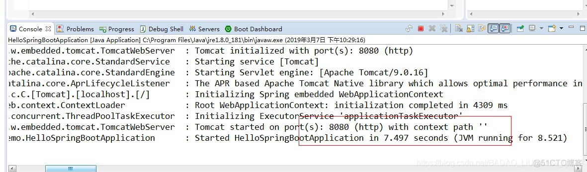 Eclipse中新建SpringBoot项目并输出HelloWorld_springBoot_10