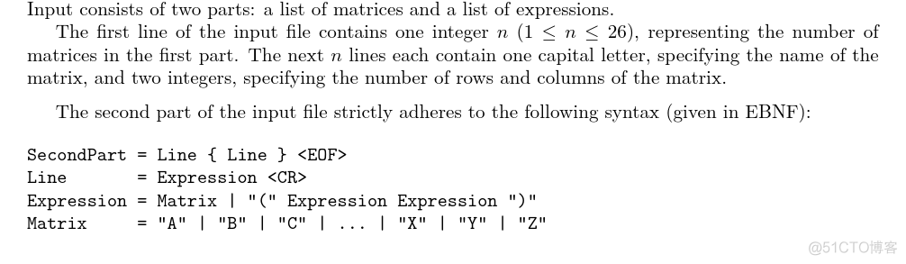 UVA442 Matrix Chain Multiplication 栈的应用 好题_Express_02