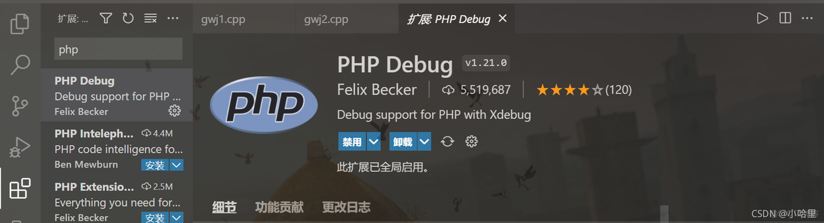 【编辑器】VSCode+PHPstudy环境配置，PHP简易开发环境搭建_编辑器_07