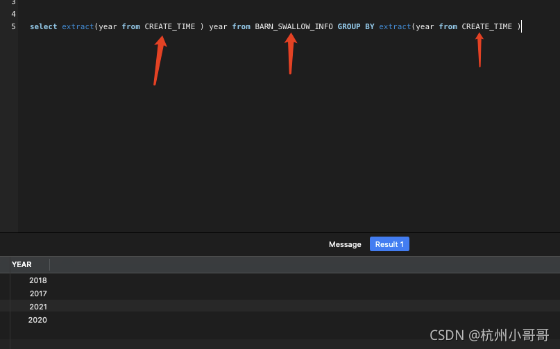 Oracle根据年份分组_sql