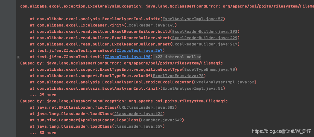 java lang ClassNotFoundException  org.apache.poi.xssf.usermodel