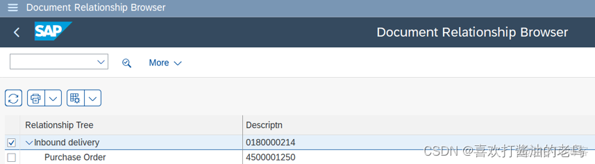 SAP MM内向交货单的凭证流_凭证流_05