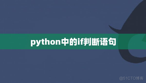 python中的if判断语句_编写代码