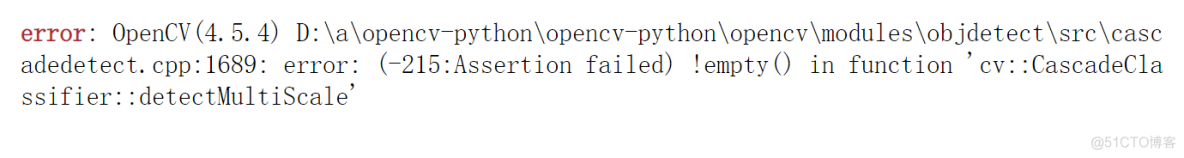 使用haar时，Python OpenCV报错cascade.detectMultiScale error_python