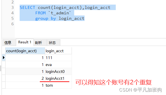 项目一众筹网03_3_管理员维护_新增_保证每个用户的账号唯一_唯一约束_怎么得知原数据里面有没有重复的_MD5加密_生成创建时间_异常类处理_数据_41