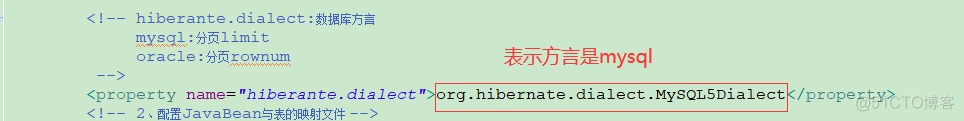 Java三大框架SSH之Hibernate_001_08：hibernate的配置文件详解、hibernate.hbm2ddl.auto、hiberante.dialect:数据库方言（指定数据库）_2d_19