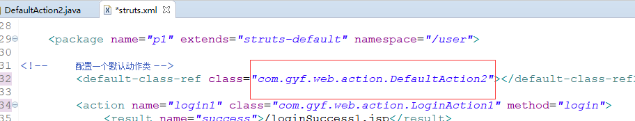 Java三大框架SSH_002_02之Struts2：配置文件action元素-默认的动作类、default-class-ref、配置文件Action元素-通配符_xml_17