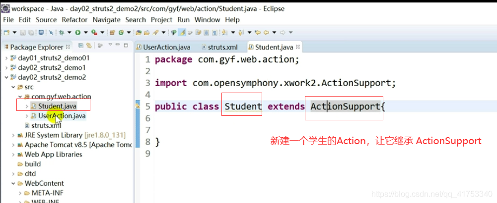 Java三大框架SSH_002_02之Struts2：配置文件action元素-默认的动作类、default-class-ref、配置文件Action元素-通配符_xml_35