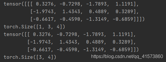 Pytorch维度操作-unsqueeze、squeeze、view与permute_python_07