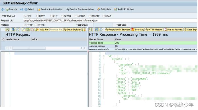 SAP ABAP Odata_ci_20